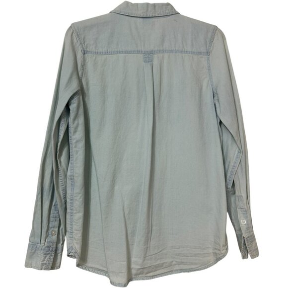 Levis Light Blue Long Sleeve Button-Up Shirt - Women's Size Small - Picture 2 of 8